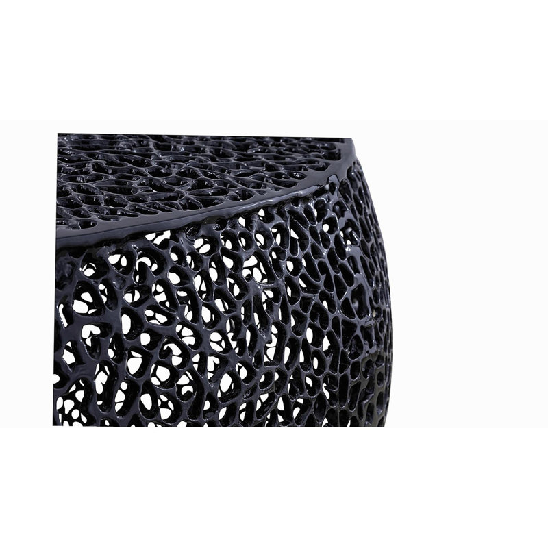 Table basse ovale noire, Black