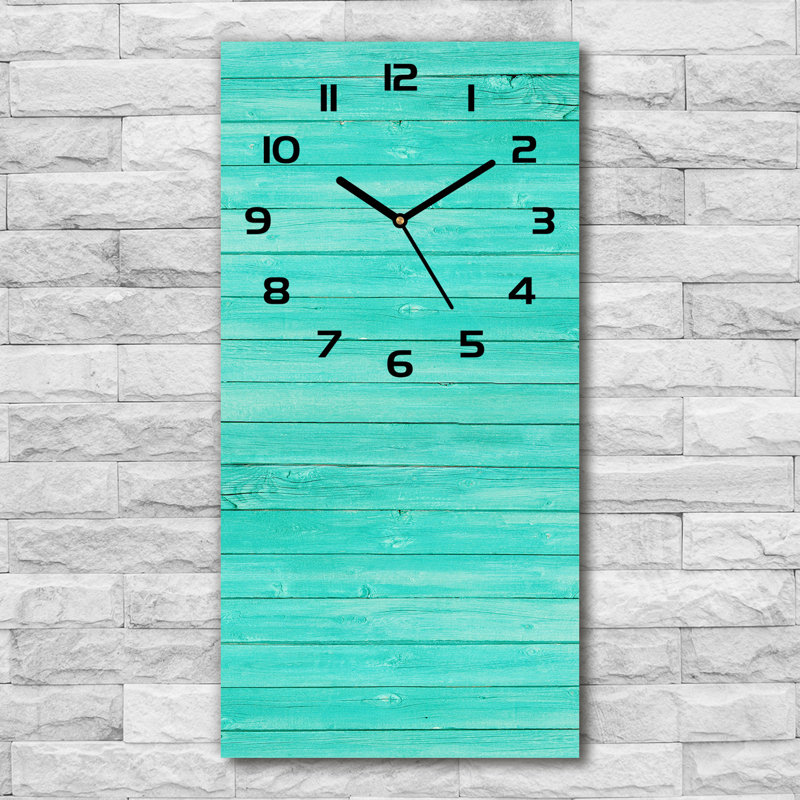 Inus Glass Wall Clock, Black