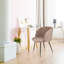 Chaise de salle à manger en fausse fourrure Leshly (ensemble de 2)