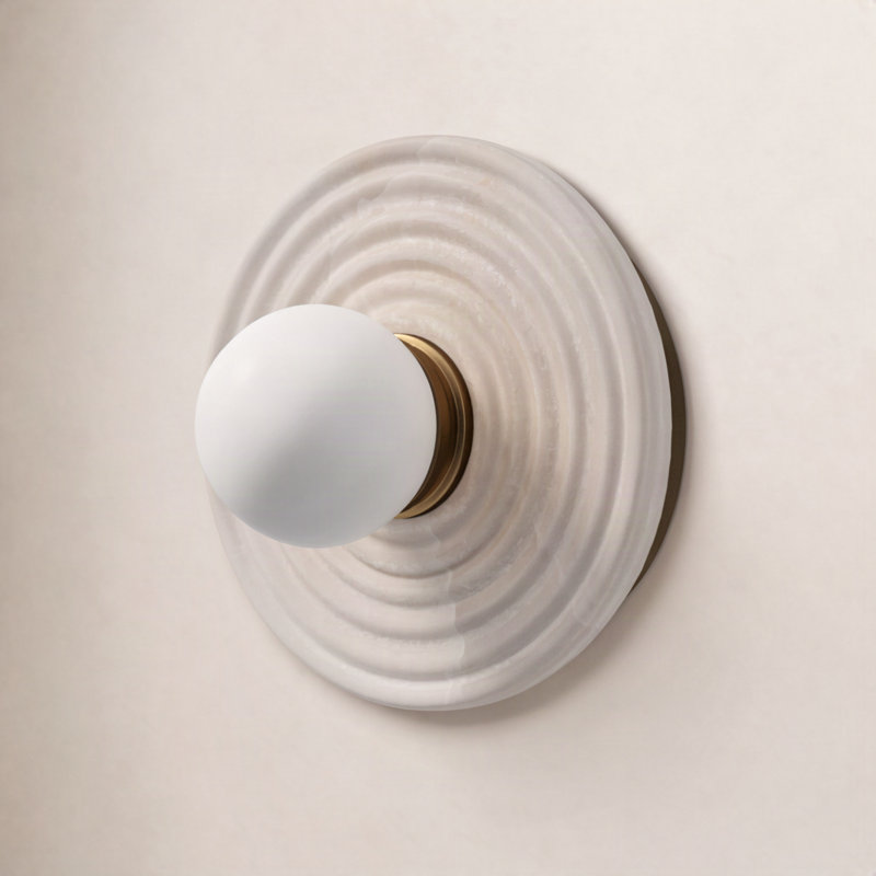 Leigha Dimmable Bath Sconce, Vintage Brass