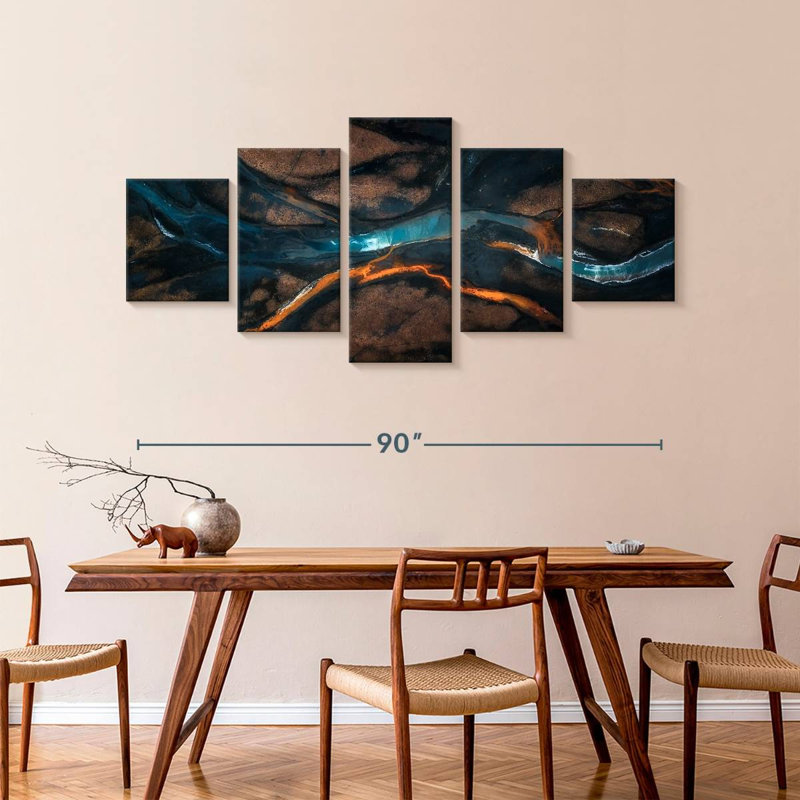 Converging Streams, 42" H x 92" W