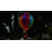 15" Hanging Solar Hot Air Balloon Lantern with Glass Panels and Metal Frame-126382925