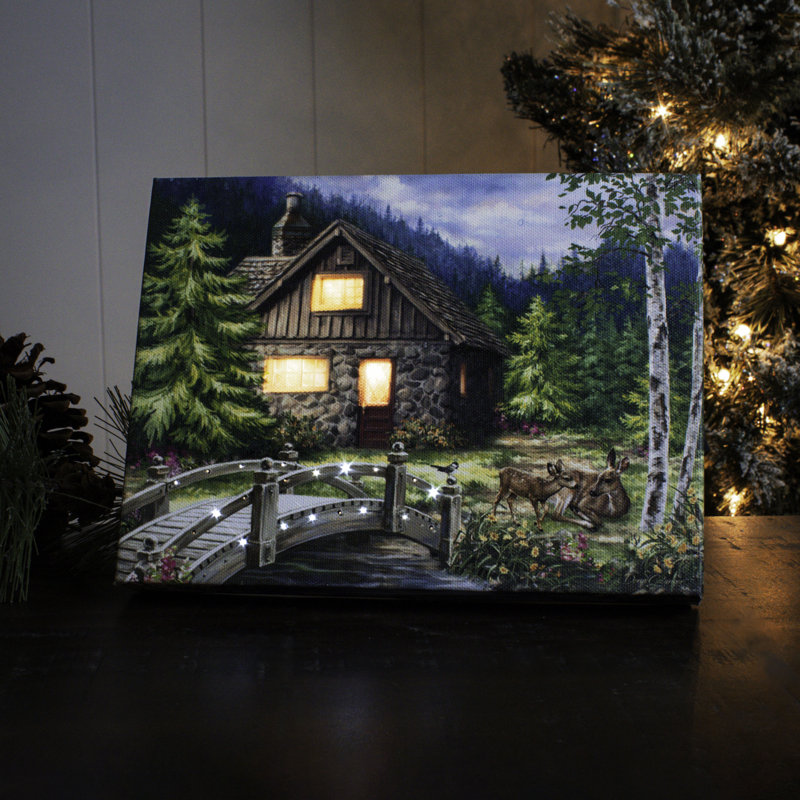 Cianciolo - The Cottage 8x6 Mini Lighted Easel Back Canvas