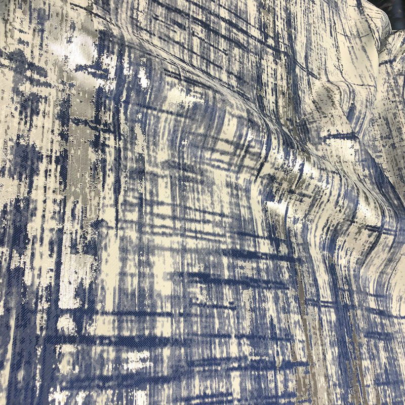 Tissu de revêtement 100% ébène Lynsfield, Bleu