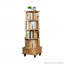 Bibliothèque rotative pivotante à 360 ° avec roulettes et tiroir-655171708-655171709