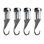 Cooks Standard Classic Hooks, 4 Pack Aluminum Ceiling Hooks for Pot Rack, 30 lbs Max Load Heavy Duty Kitchen Hooks Hanger , Waterproof and Oilproof
