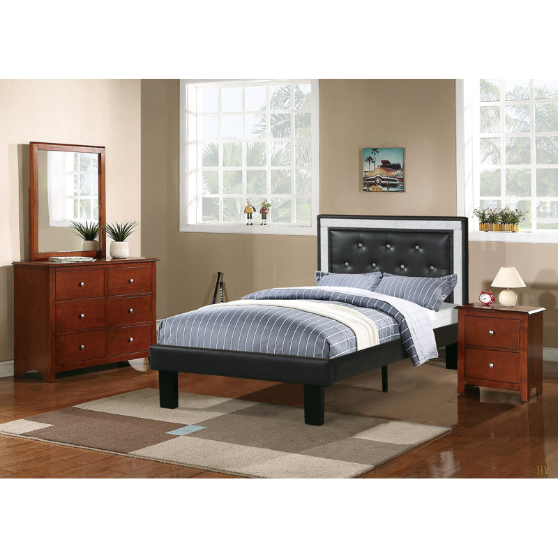 Table de chevet pour chambre à coucher 2 tiroirs