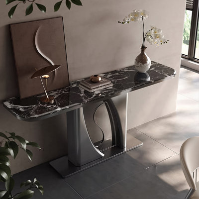 Stone Top Console Table