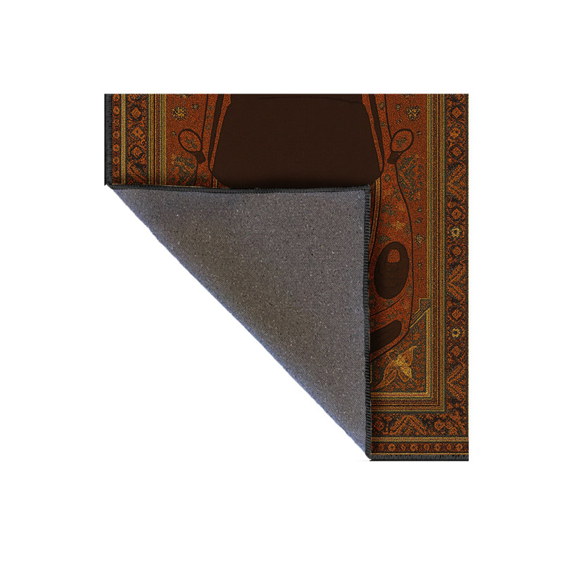 Tapis noir Mosso, 4'7" x 6'7"