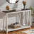 Rustic Farmhouse Console Table – Narrow Entryway Design, White