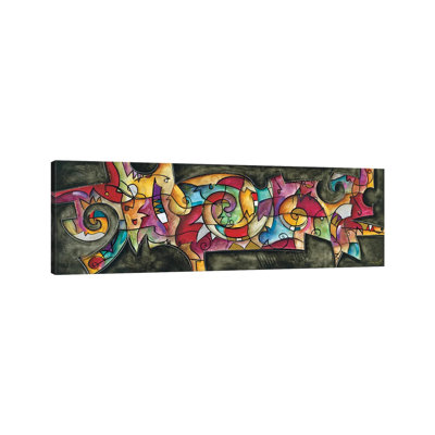 All Night Long 1 Piece Wrapped Canvas Panoramic Painting