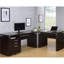 Rangement pour 3 bureaux - Finition cappuccino