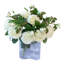 Large White Rose Floral Arrangement In Vase
