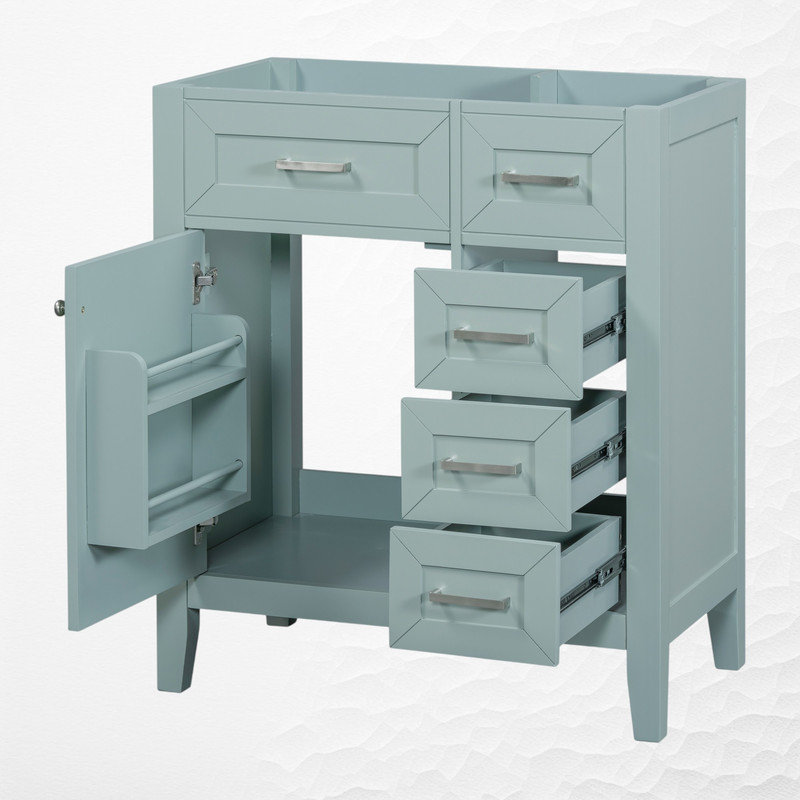 Meuble-lavabo 29,5 po sans lavabo, Vert