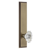 Grandeur Carré Tall Plate Privacy with Biarritz Door Knob