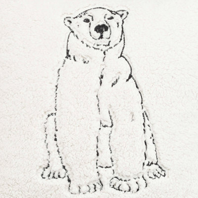 Eddie Bauer Cozy Polar Bear Throw Pillow