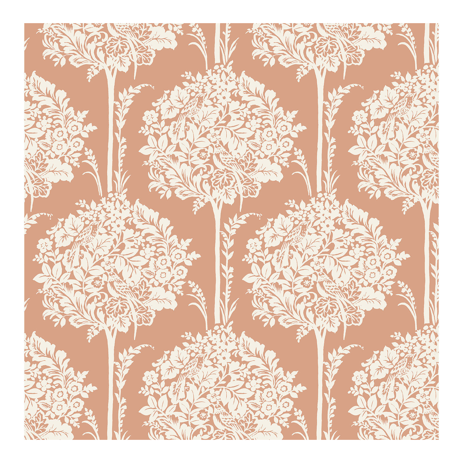 Erelina Floral Wallpaper, Apricot
