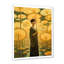 «Ethereal Asian Flower Goddess» avec impression de fleurs jaunes sur toile-1849703161-1675437902