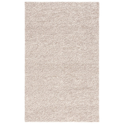 Elle Beige Hand-Woven Wool Rug