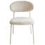 COWLEY 46cm H Upholstered Metal Low Back Side Chair in Beige