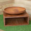 37cm Tierra Outdoor Steel Firebowl and Log Store
