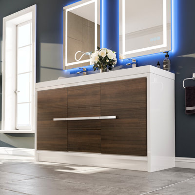 Beiler 59 Double Bathroom Vanity Set