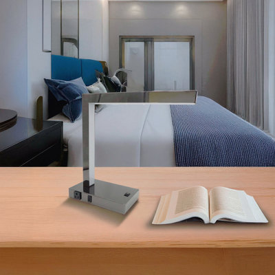 Modern Led Desk Lamp With Usb & Power Outlet