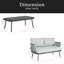 Causeuse et table en acier-1870241322-1870241317-1870241323