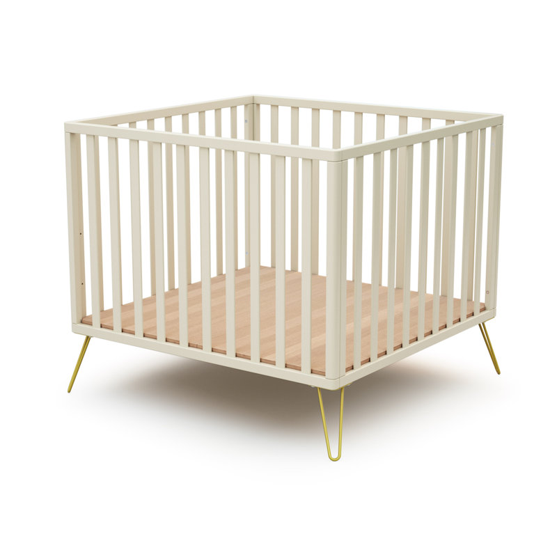 Playpen, White/Gold
