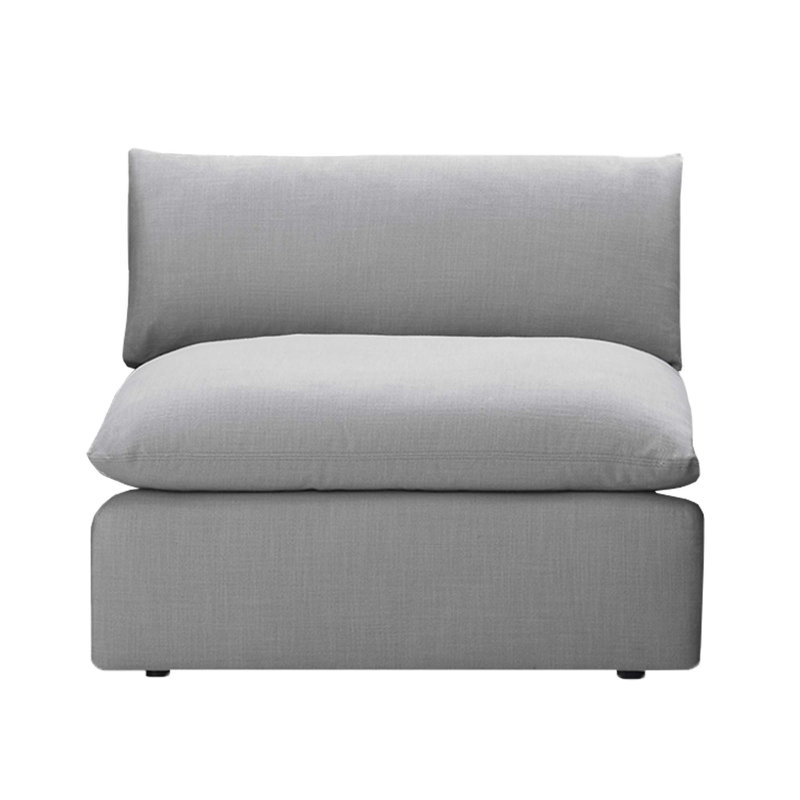 Fauteuil rembourré 80,9 po Annabella, Tissage performant gris Effie