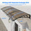 GUANSU-CN Polycarbonate Cover Retractable Door / Window Awning-124654888-124654887