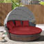 Coussin de lit rond de remplacement imperméable 66 po-678836454