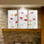 High Key Poppy Party - 3 pièces, reproduction d'art sur toile-247755887