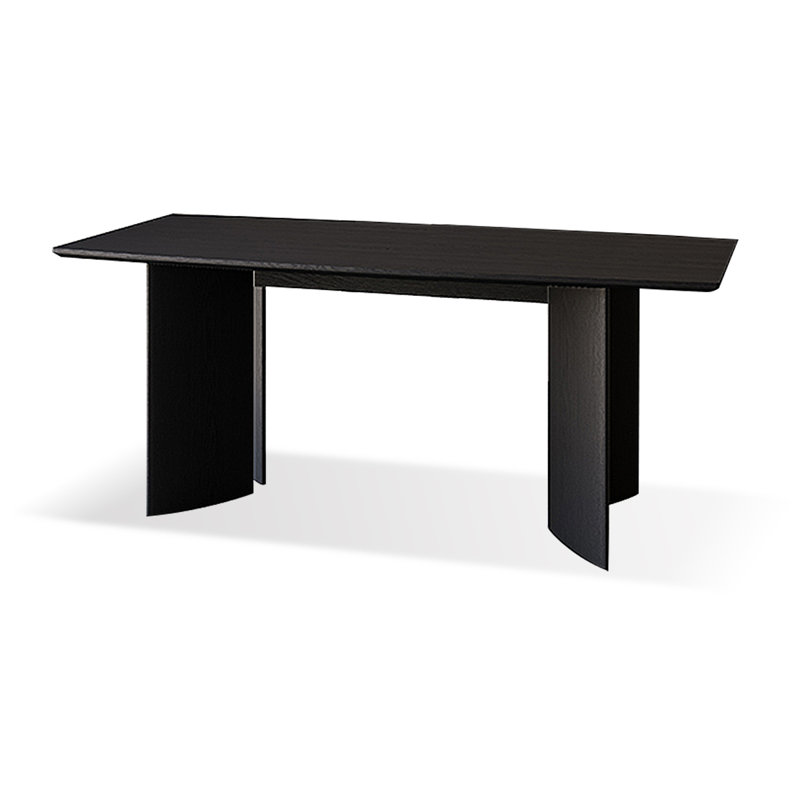 Tables de salle à manger 86,61 po, Noir, noir, noir, noir, H 29,53 po x L 62,99 po x l 31,5 po