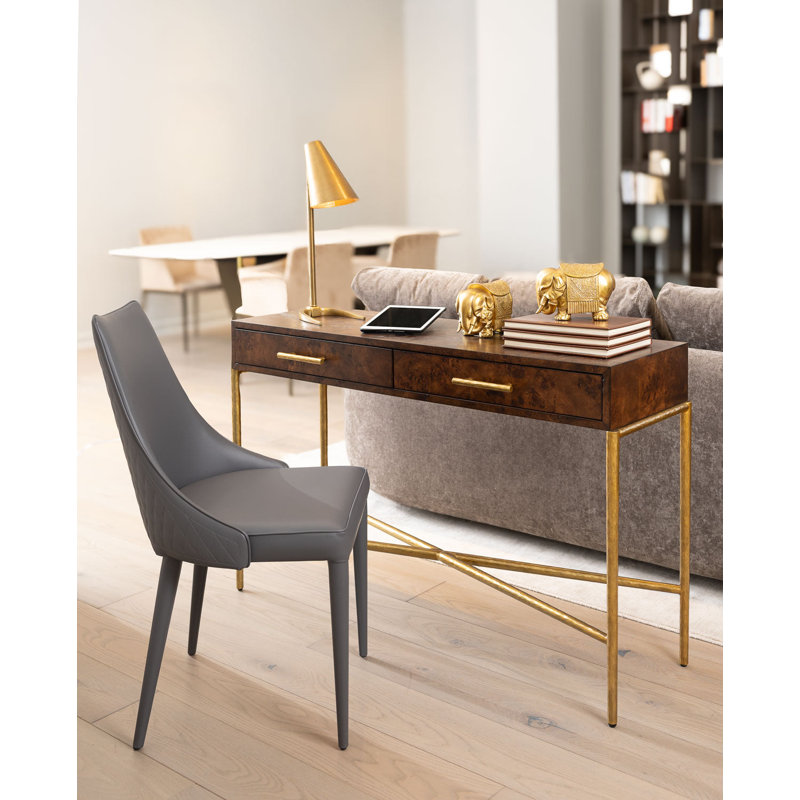 Burlwood Console, Whiskey Burlwood