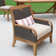 Colden Teak Wicker 2 - Person Seating Group with Cushions