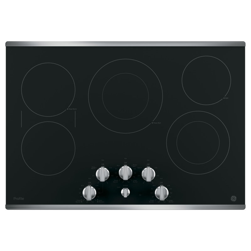 Range 29.75" Electric Cooktop with 5 Burners, Stainless Steel