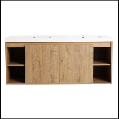 Allesha 47.60'' Double Bathroom Vanity with Top