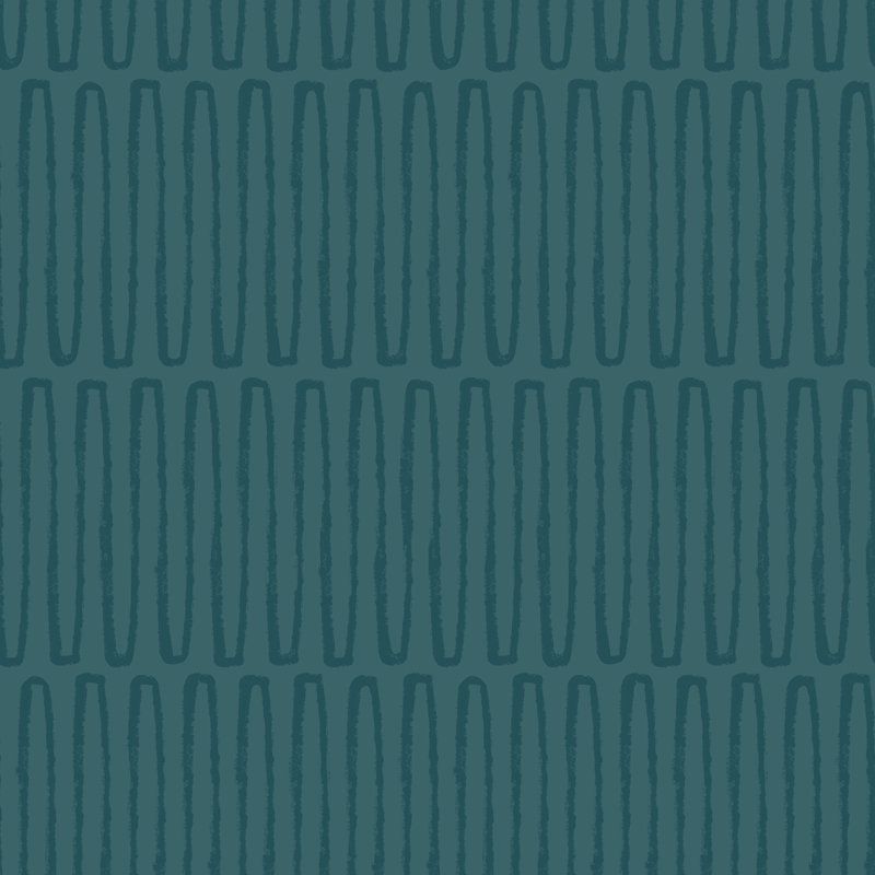 Hannah Geometric Wallpaper Roll, Teal
