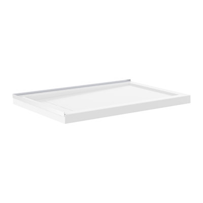 Base de bac de douche 60 x 32 Marquette avec drain réversible blanc brillant Marquette