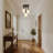 3-Light Black Cylinder Flush Mount Ceiling Light With Clear Glass