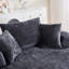 Fauteuil d'appoint rond, fauteuil demi-tonneau pivotant sur chenille à 360 °, canapé-lit moelleux moderne-42712341
