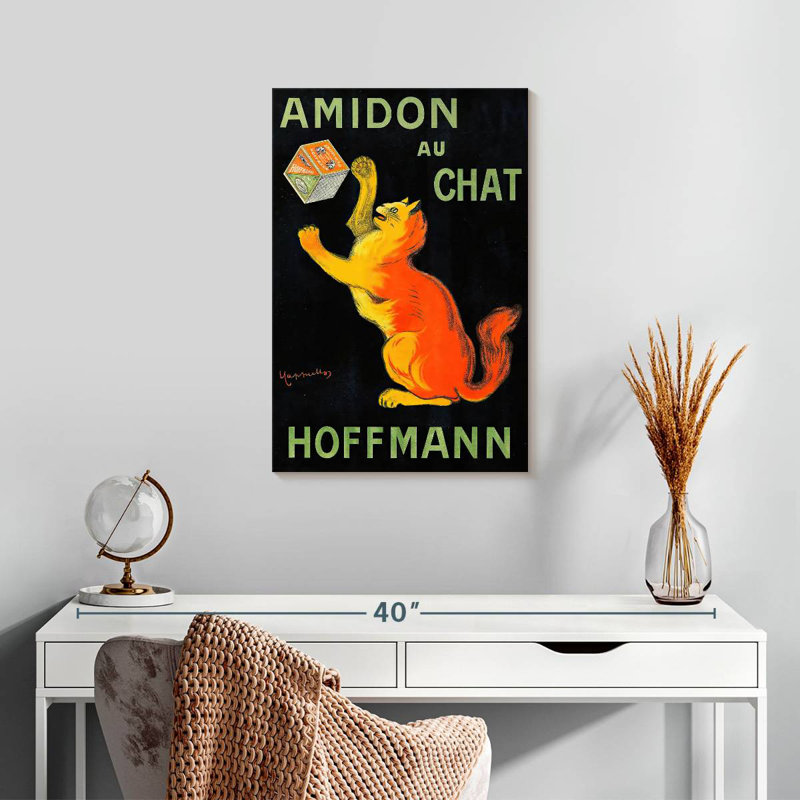 Brampt Amidon Au Chat, H 24 po x l 16 po