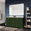 60'' Double Bathroom Vanity with Marble Top-97679085