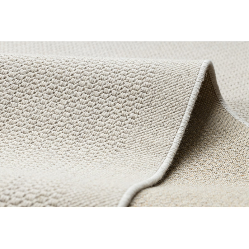 Polett Solid Colour Wool Flatweave Area Rug, Rectangular 80 x 150 cm