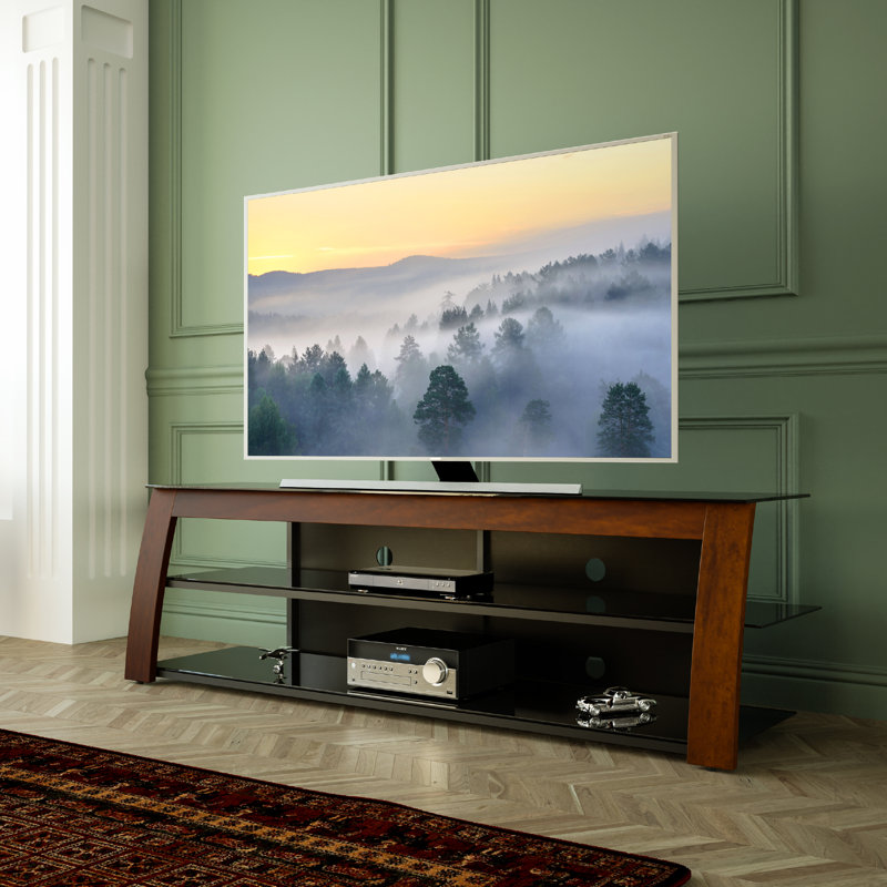 Braelen Unfinished TV Stand for TVs up to 88", Walnut