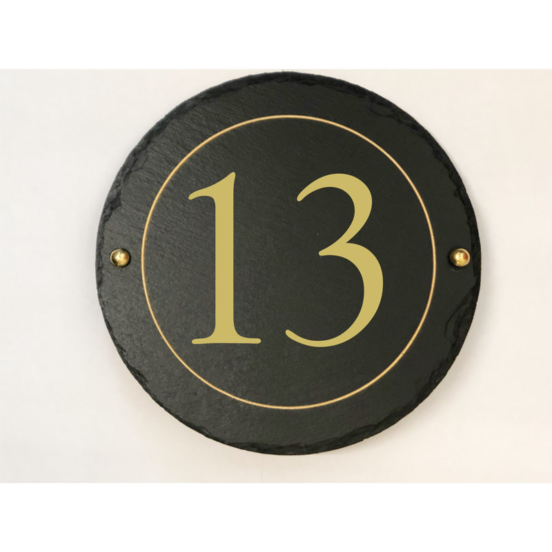 Easingwold 24cm H Stone House Number, 13