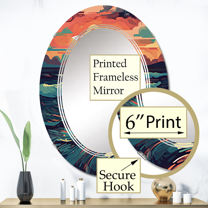 Miroir mural Zeyu, 36 po x 24 po