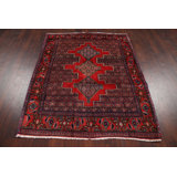 Hamond One-of-a-Kind 4'2" X 5'3" Wool Area Rug in Red