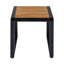Table d'appoint de patio avec plateau en bois massif et structure en métal-2035280675